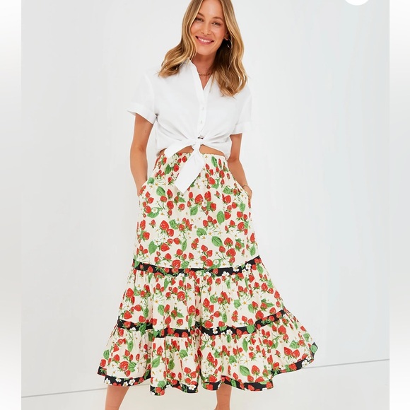 Cara Cara Wild Strawberry Combo Chase Skirt, Size XS,All Products : American Fashion Style Bags On Sale